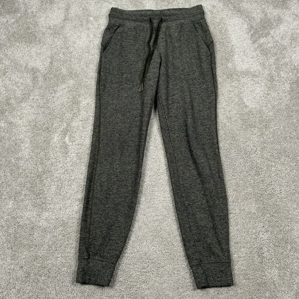 Lululemon Pants Women 6 Ready To Rulu 29" Heathered Utilitarian Black Casual Gym - Picture 1 of 5